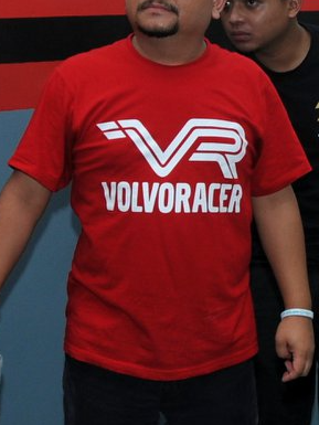 901-1 VR WHITE RED T-SHIRT