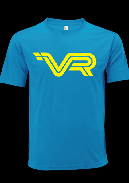 901-5 VR YELLOW CYAN T-SHIRT