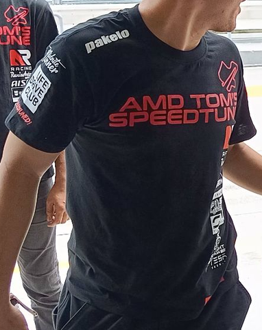 148-2 SPEEDTUNED BLACK T-SHIRT (CREW)