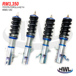 HWL PERFORMANCE SUSPENSION FOR TOYOTA COROLLA 95-02 AE114