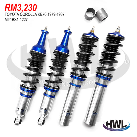HWL PERFORMANCE SUSPENSION FOR TOYOTA COROLLA 79-87 KE70