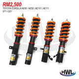 HWL PERFORMANCE SUSPENSION FOR TOYOTA COROLLA 91-98 AE101
