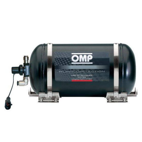 OMP BLACK COLLECTION ELECTRICAL STEEL BOTTLE FIRE EXTINGUISHER SYSTEM - 4.25 LTR